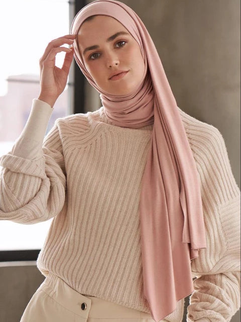 Cotton jersey scarf and veil Suitable for Muslim women soft and cottony elegant and covert all the colors