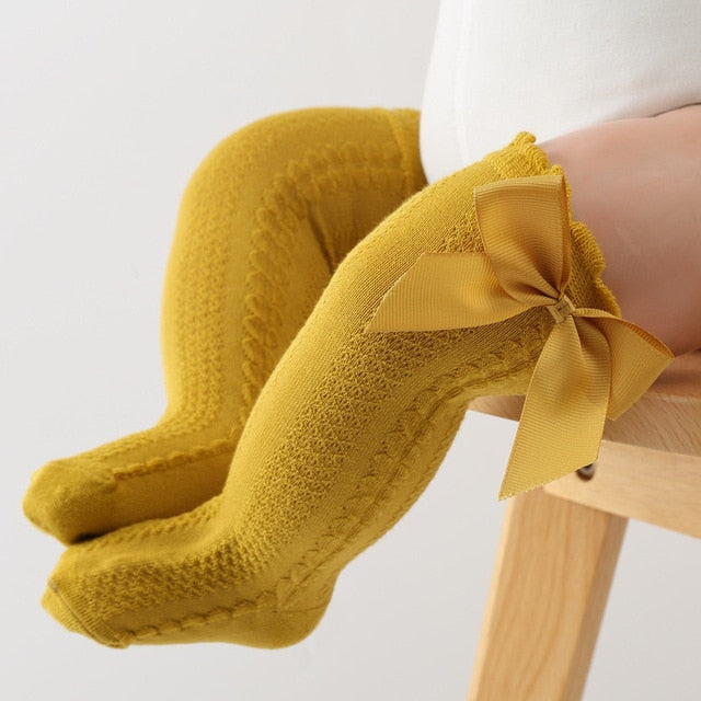 Load image into Gallery viewer, Pantyhose for babies, cotton, with a cute bow, 5_colors
