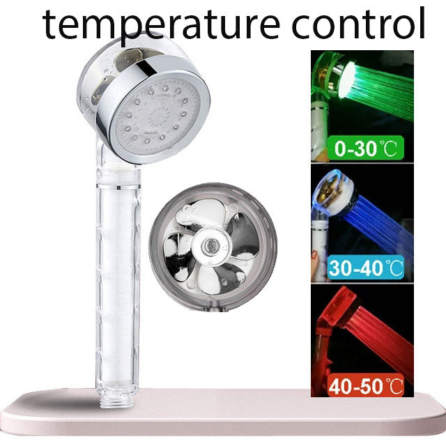Load image into Gallery viewer, Luxury shower head for bathroom Bright and bright colors Water filters heat sensor
