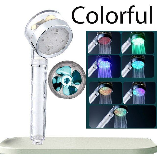 Load image into Gallery viewer, Luxury shower head for bathroom Bright and bright colors Water filters heat sensor
