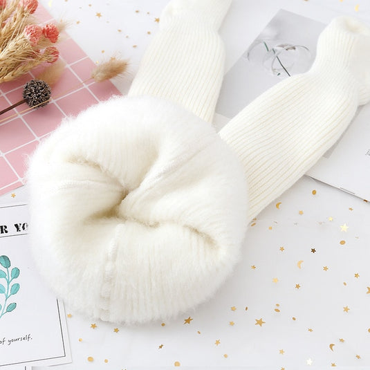 Long socks for baby girls,woolen,warm in winter,lovely colors