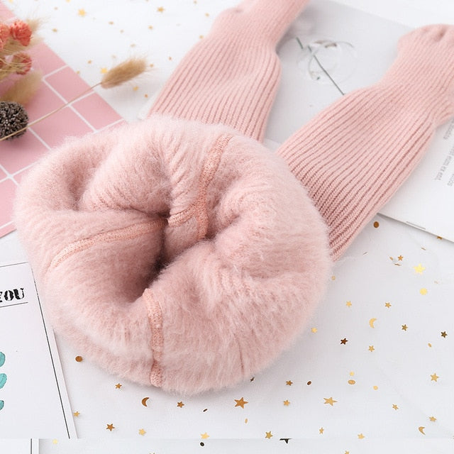 Load image into Gallery viewer, Long socks for baby girls,woolen,warm in winter,lovely colors
