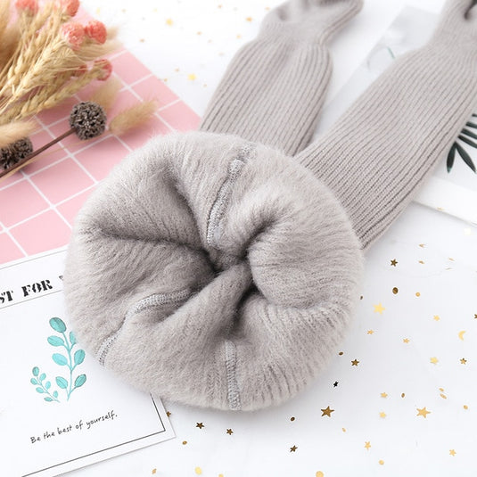 Long socks for baby girls,woolen,warm in winter,lovely colors