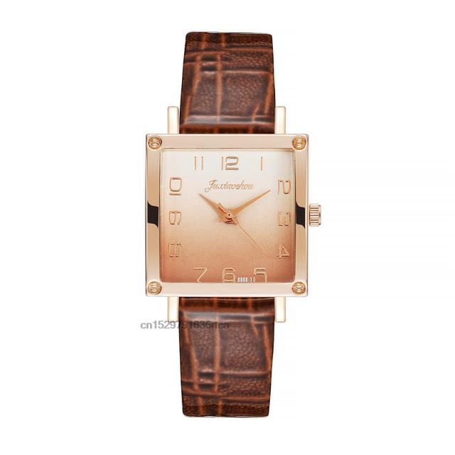 Load image into Gallery viewer, Luxury women's watches, leather bracelet square shape 2022 Fashion gradient colors
