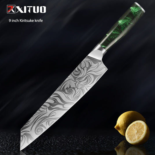 Kitchen knife made of stainless steel in addition to being a sharp knife