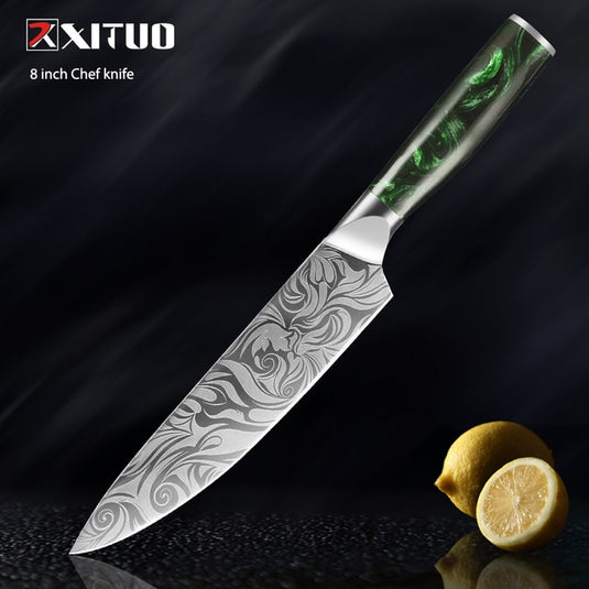 Kitchen knife made of stainless steel in addition to being a sharp knife
