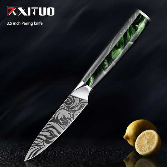 Kitchen knife made of stainless steel in addition to being a sharp knife