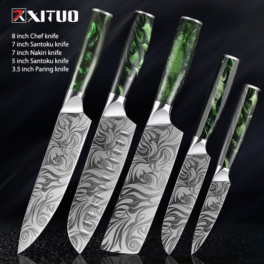 Kitchen knife made of stainless steel in addition to being a sharp knife