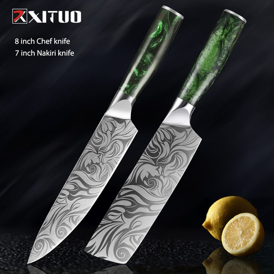 Kitchen knife made of stainless steel in addition to being a sharp knife