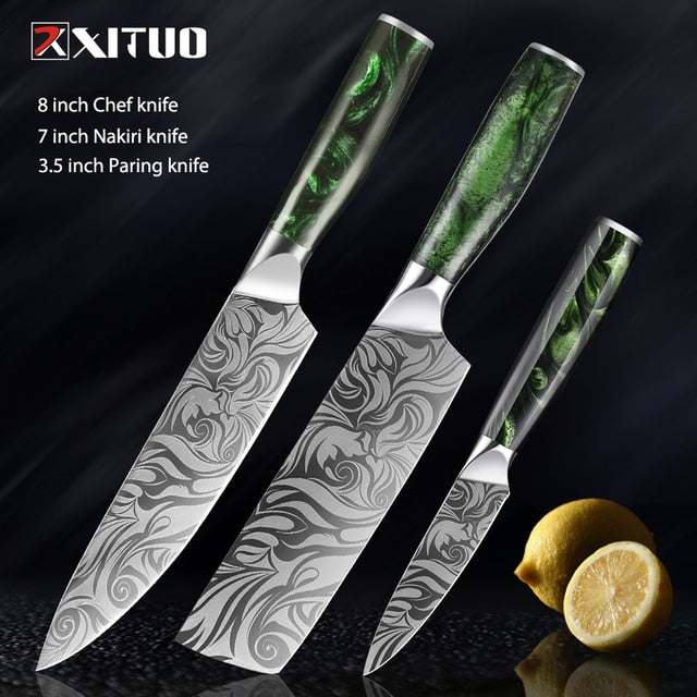 Load image into Gallery viewer, Kitchen knife made of stainless steel in addition to being a sharp knife

