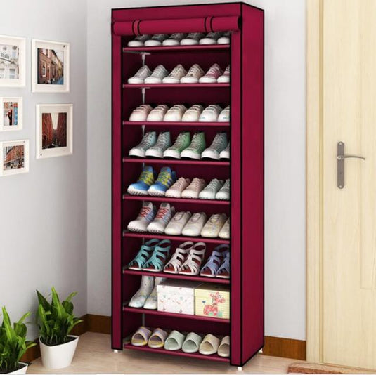 Shoes closet / footwear organizer ,  with many shelfs  available in different sizes and colors